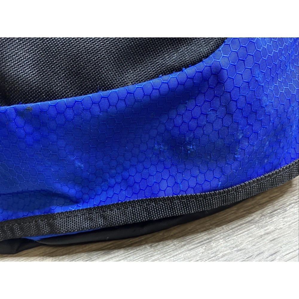 Adidas Sling Backpack Spring Load Crossbody Shoulder Strap 16x20 Black Blue Gray - Picture 13 of 16